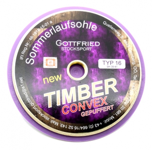 Gottfried "Timber Convex Typ 16" gepufferte Sommerlaufplatte